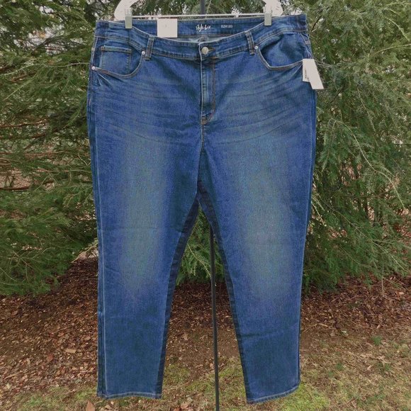 Style & Co Plus Sz-24W Kate High-Rise Side Stripe Jeans NWT - Picture 1 of 6